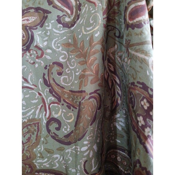 Lauren Ralph Lauren Silk Chiffon Maxi Paisley Print Flowy Skirt W 20 Lined ($149 - Picture 6 of 16